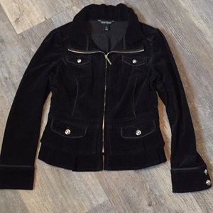 White House Black Market Black Corduroy Jacket